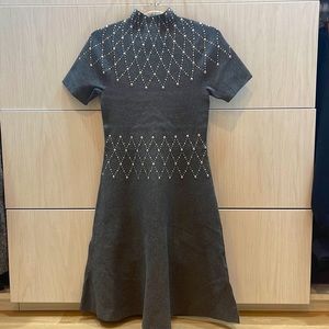Beautiful Sandro grey knit dress